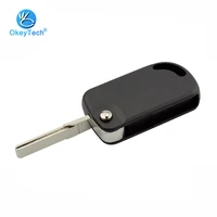okeytech for vw key shell replacement auto car key cover case holder uncut blank blade remote keys no button for volkswagen vw