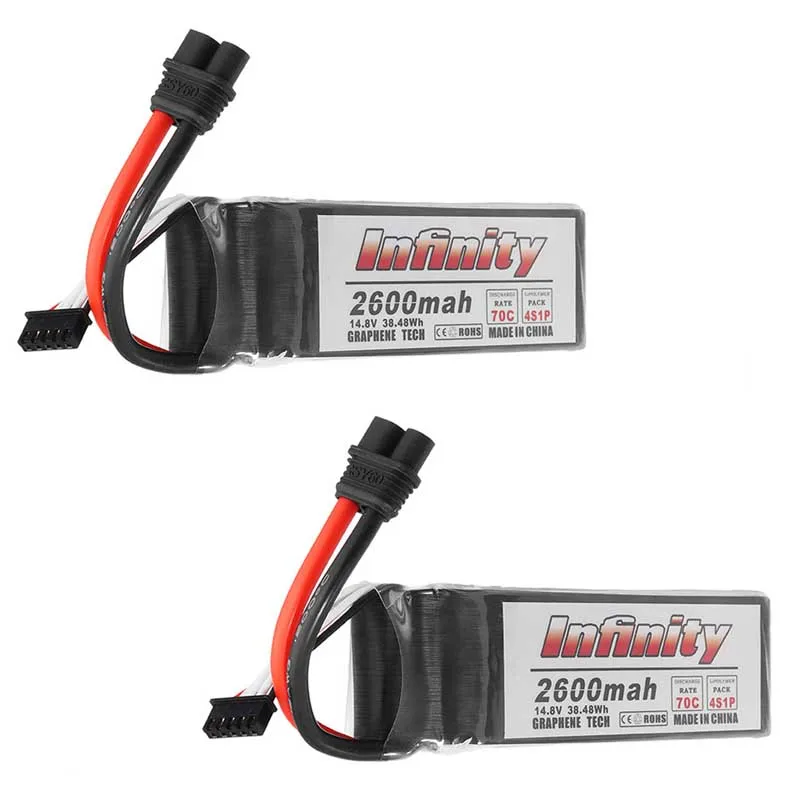 Новое поступление для Infinity Graphene 14 8 V 2600mAh 70C 4S Lipo аккумулятор Перезаряжаемый SY60