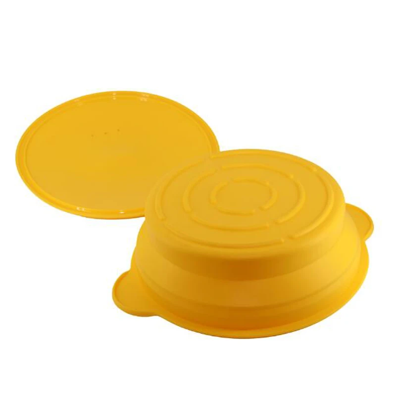 2PCS Steamer Basket Cooking Pot Silicone Steam Case Kitchen for Oven Microwave without Draining Tray | Дом и сад