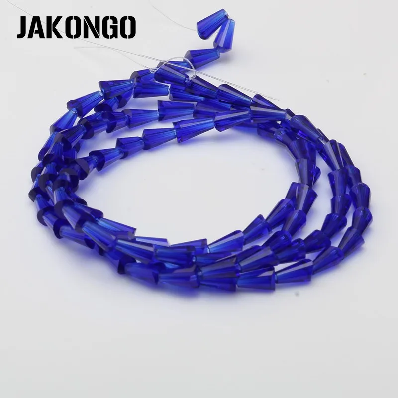 Стеклянные бусины в форме пагоды JAKONGO 3 мм * 6 свободные для изготовления браслетов