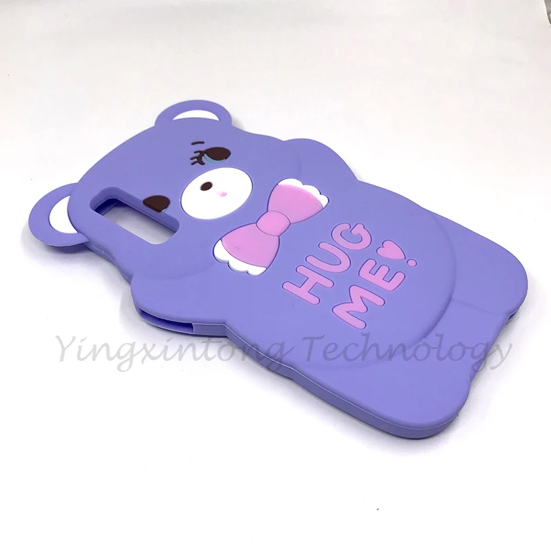 Чехол для Samsung Galaxy A7 2018 A750 3D милый мультяшный обнимающий медведь Мягкая
