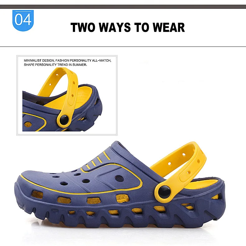 Summer Water Shoes Men Hollow Aqua Shoes Swimming Light Slippers Barefoot Shoes Men Clogs Beach Sea Fishing Sandals for Man