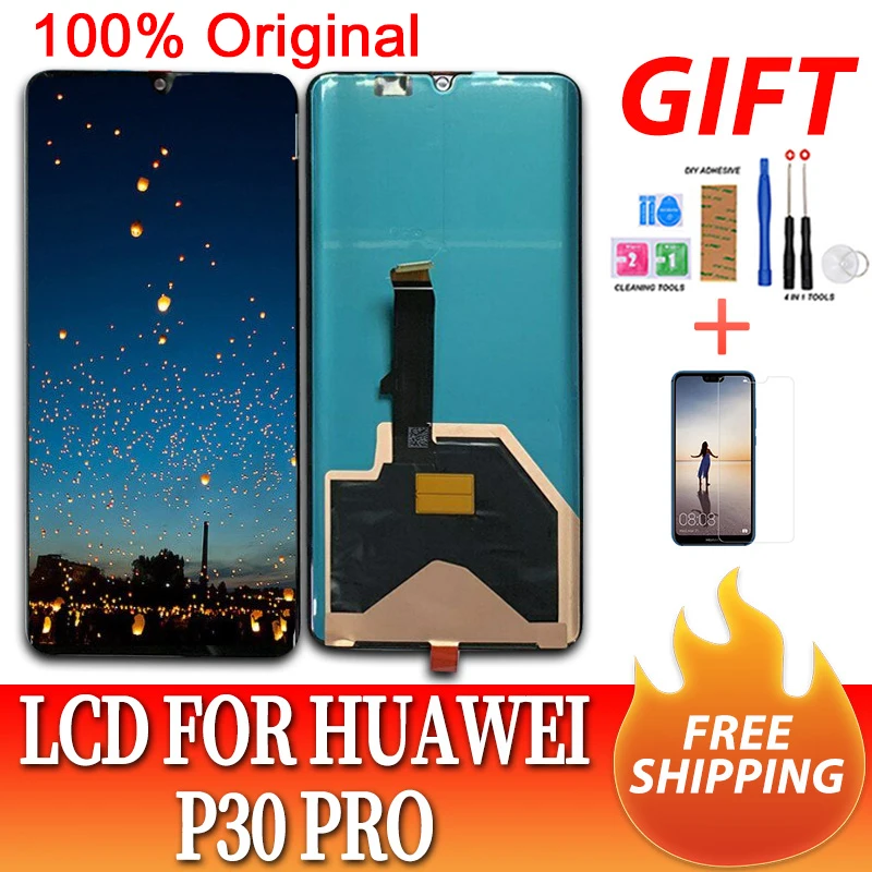 Оригинальный ЖК дисплей для Huawei P30 Pro сенсорный экран дигитайзер ELE L09 L29 VOG L04