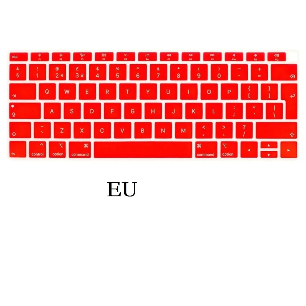 ЕС США для Macbook Air 13 крышка клавиатуры силиконовый A1932 Английский для Macbook Air 13 A1932 клавиатура пленка кожа