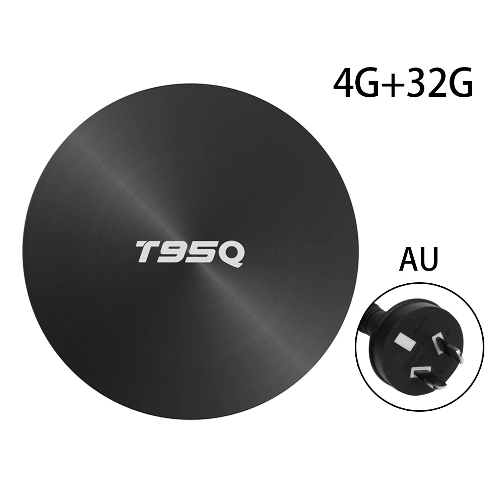 AU T95Q Android 8,1 Smart Tv Box S905X2 четырехъядерный 2,4G& 5GHz двойной Wifi H.265 4K медиаплеер Android телеприставка спутниковый ресивер Bo - Цвет: AU
