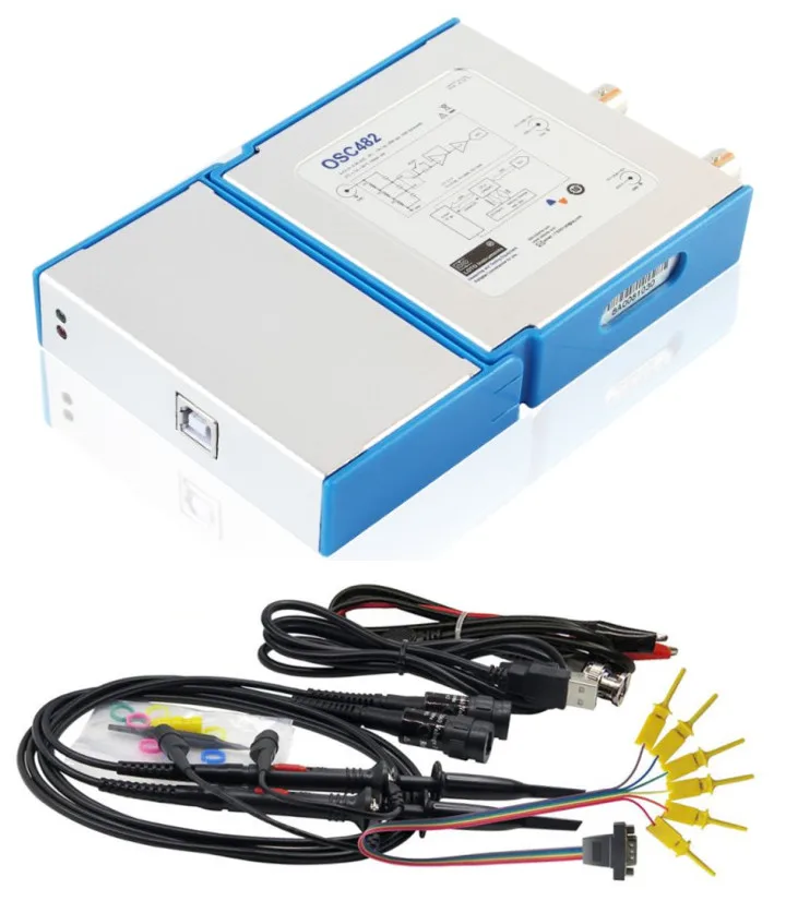 OSC482L 3 в 1 USB PC виртуальный цифровой осциллограф 2CH 20M пропускная способность 50 MSA/s+ 13 МГц генератор сигналов+ 4CH логический анализатор - Цвет: OSC482L