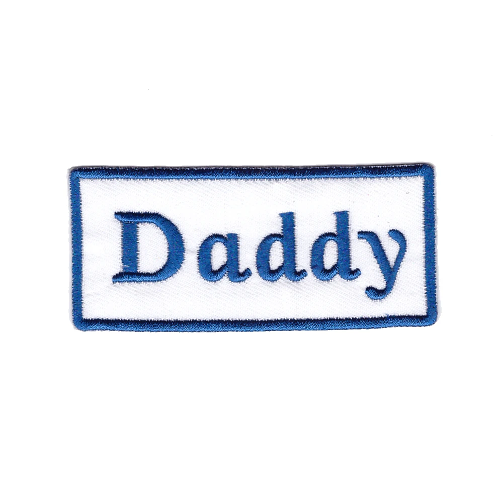 Parches bordados de papá para ropa, apliques, pegatinas, insignias para ropa