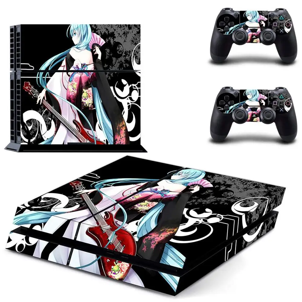 6 JIAYOLIVE Хацунэ наклейка с изображением Мику наклейка для PS4 Стикеры для sony Playstation 4 консоли+ 2 контроллера защитные наклейки - Цвет: 6