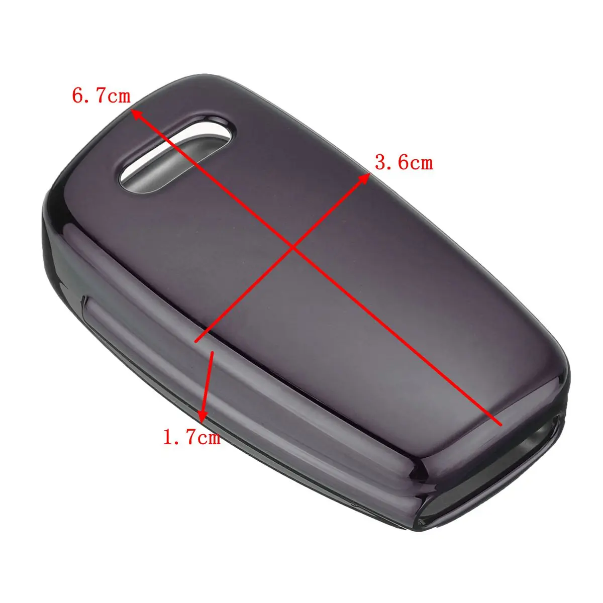 

TPU Car Styling Soft TPU Auto Key Protection Cover Case For Audi C6 A7 A8 R8 A1 A3 A4 A5 Q7 A6 C5 Car Holder Shell Car-Styling