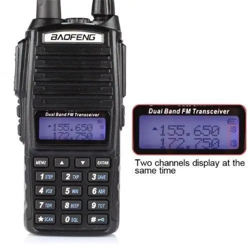 Рация BaoFeng Двухдиапазонная 2 шт. в наличии России UV82 UHF VHF 136 174 МГц 400 520 5 Вт|dual band