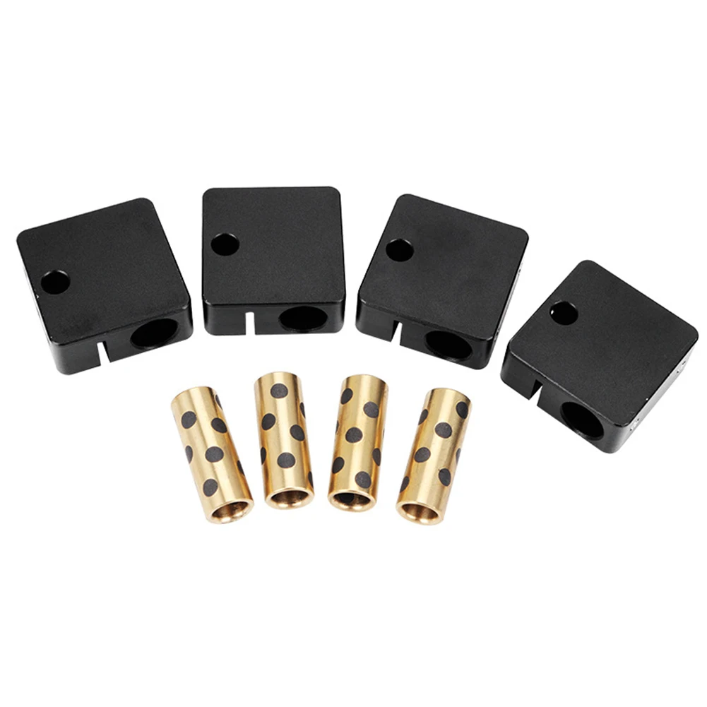 4PCS/Set Durable 3D Printing Parts Slider block Aluminum Alloy UM3 With Graphite Copper Sleeve Ultimaker 2 Cross Slider | Компьютеры и