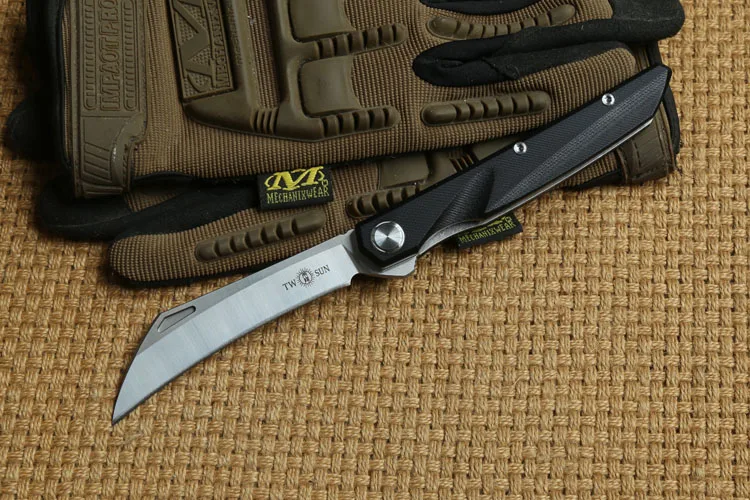 Два солнца G10 Ручка TS74 D2 лезвие Флиппер мяч пивоварения складной нож Кемпинг Охота карманные ножи Открытый выживания EDC инструменты