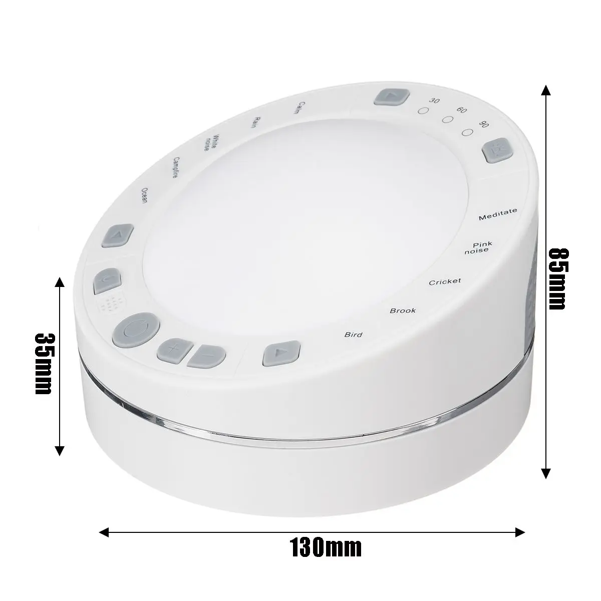 

Sleep Sound Therapy Sound Machine Night Light USB Battery Powered White Noise Machine For Sleeping Relaxation Sleep Instrument