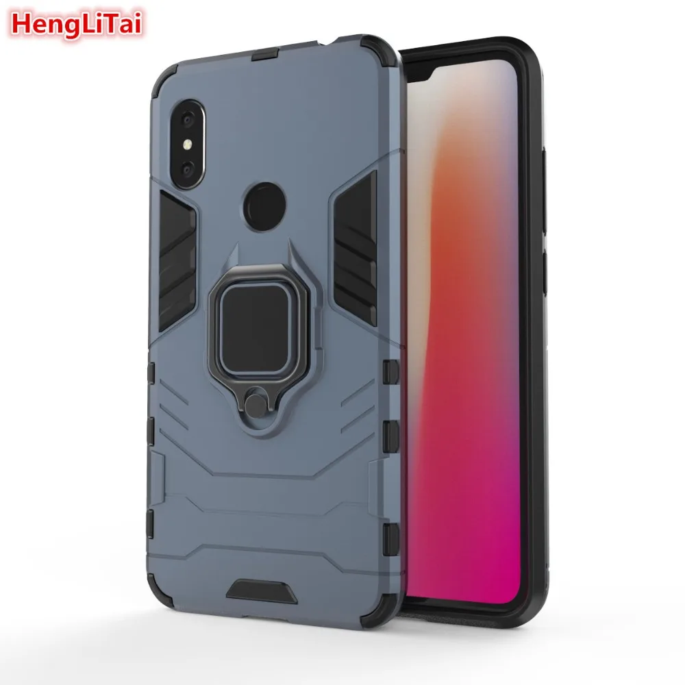 Роскошное кольцо Броня чехол для Xiaomi Redmi Note5/Note 6 с магнитной защитой от падения