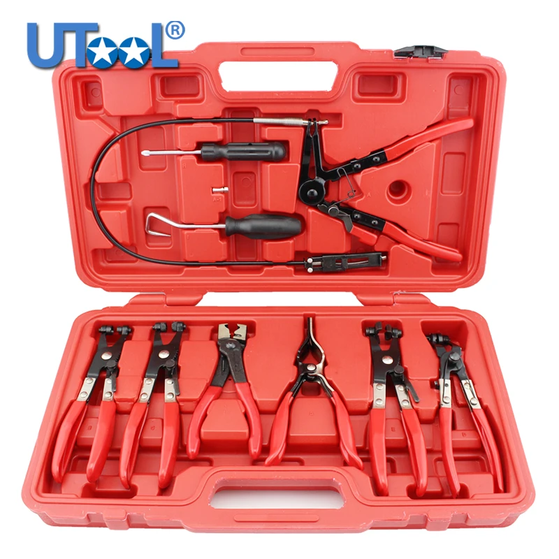 9 шт. Тип изгиба автомобиля трубчатые зажимы плоскогубцы шланг инструменты для