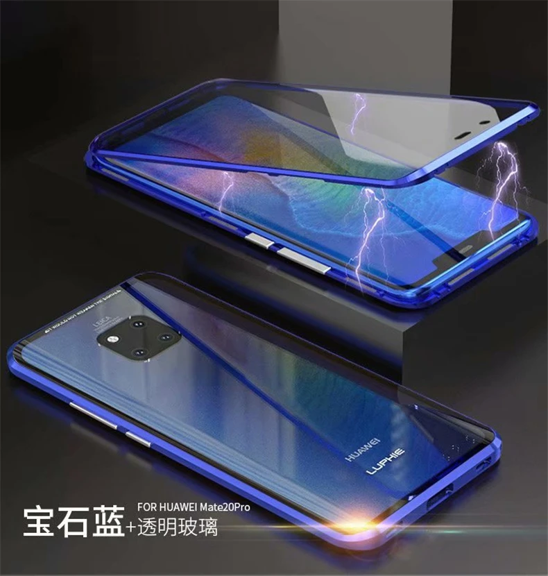 Для huawei P30 Pro Магнитный чехол двухсторонний закаленное стекло чехол для huawei P Smart Z Y9 Honor play 10 lite v10 8X MAX nova 4 3