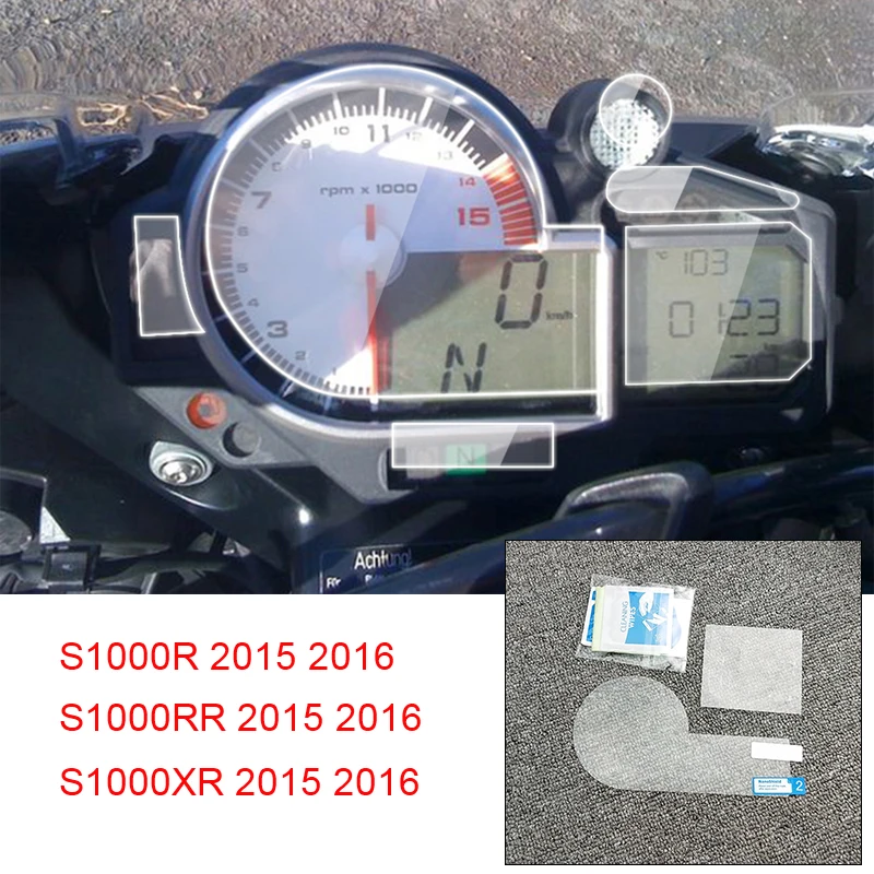 Для BMW S1000R S1000RR S1000XR 2015 2016 Защитная пленка для экрана со спидометром|Накладки и