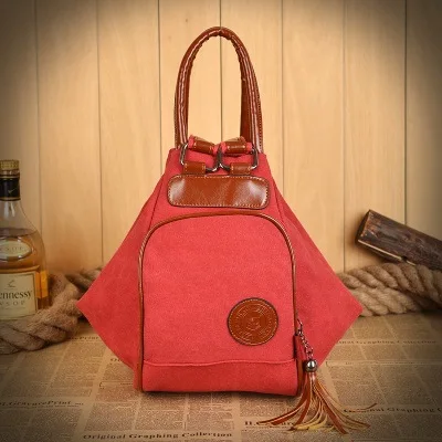 Female hand carry canvas bag packet Korean tidal new winter backpack shoulder handbag factory wholesale | Багаж и сумки