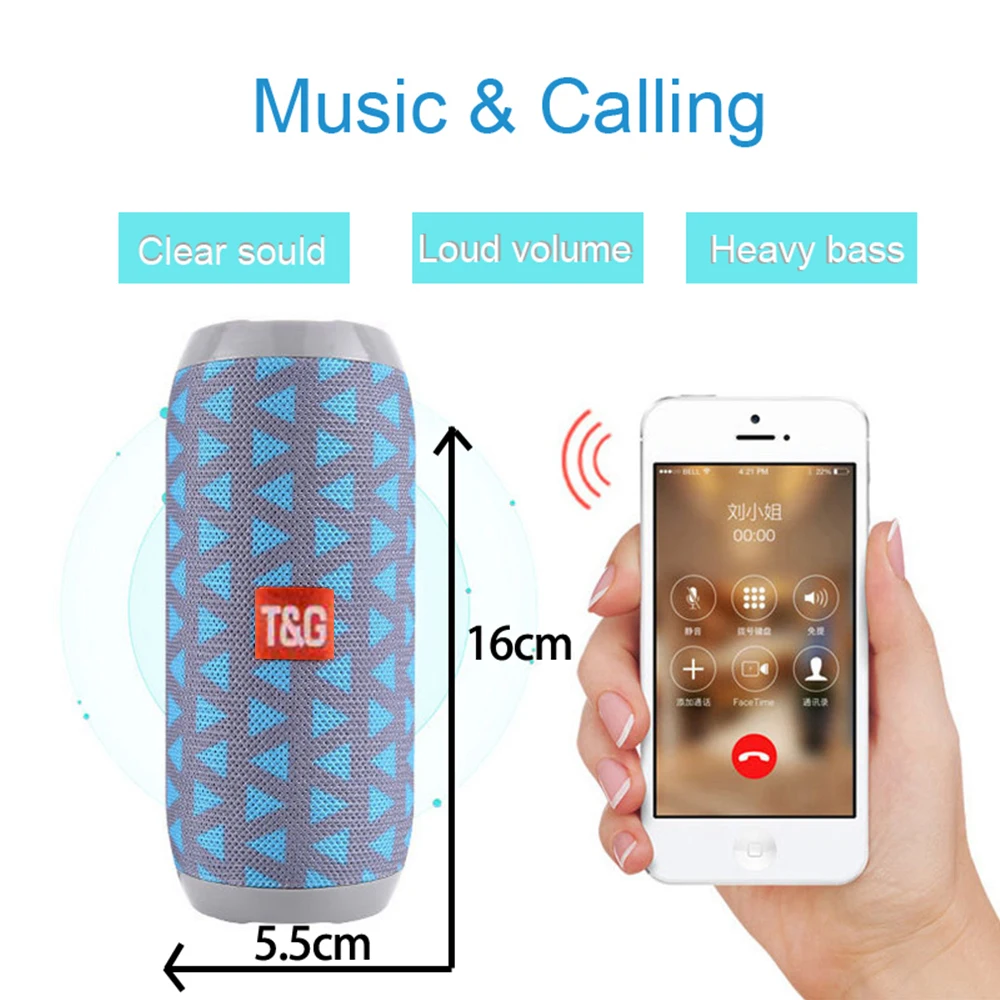 Best speaker Portable spiker TG117 loudspeaker Bluetooth outdoor Waterproof home theater boombox for computer phone Radio FM AUX |