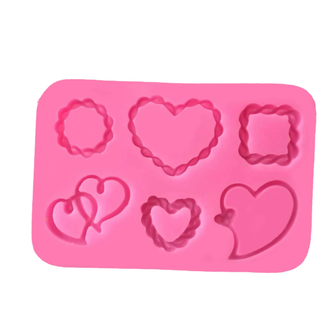 1 шт. силиконовая форма для шоколадного мыла в форме сердца выпечки торта