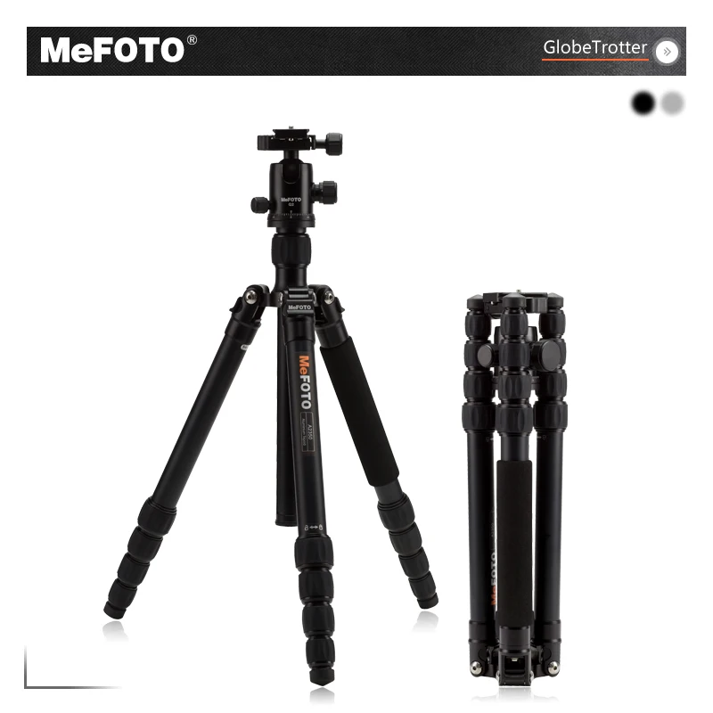 

MeFOTO GlobeTrotter Tripod Kits A2350Q2 Aluminum Lightweight Heavy Duty Tripode Camera Stand Monopod Action Camera Accessories