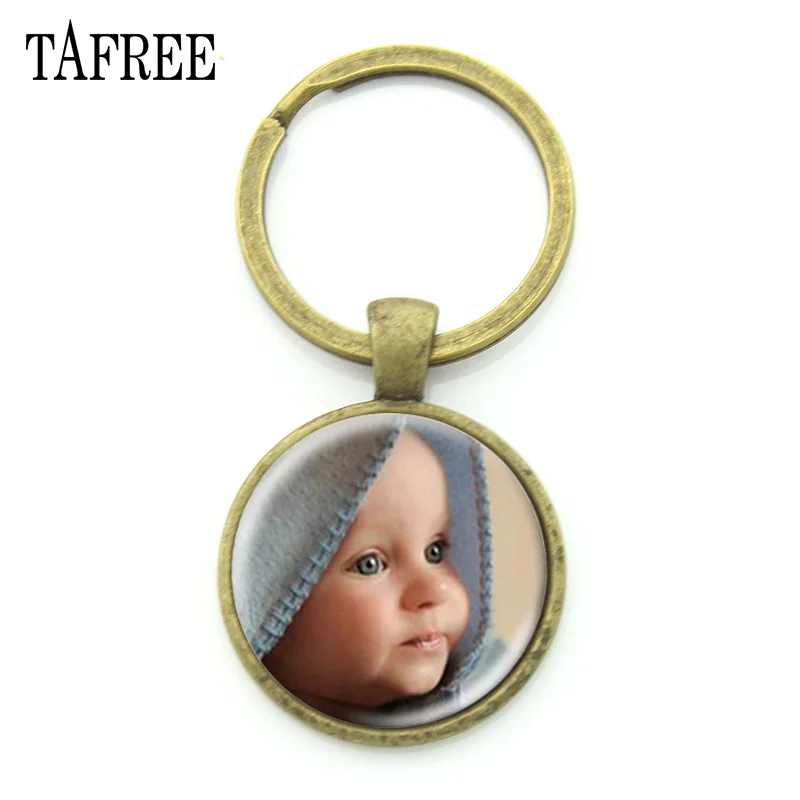 Персонализированный брелок для ключей TAFREE с фото на заказ фотография члена вашей
