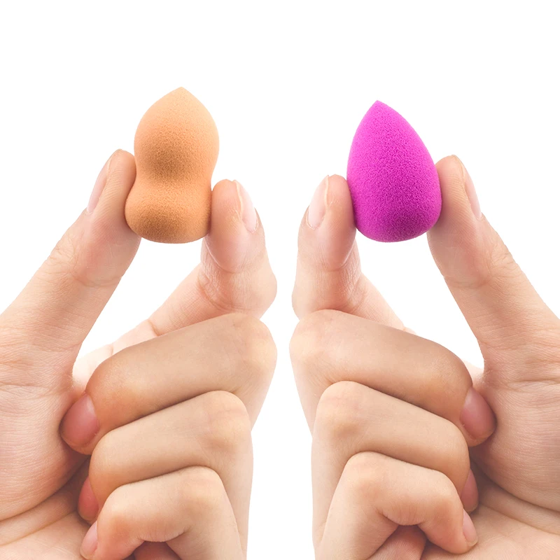 Портативная мини губка для макияжа оптовая продажа форма капли воды мягкий