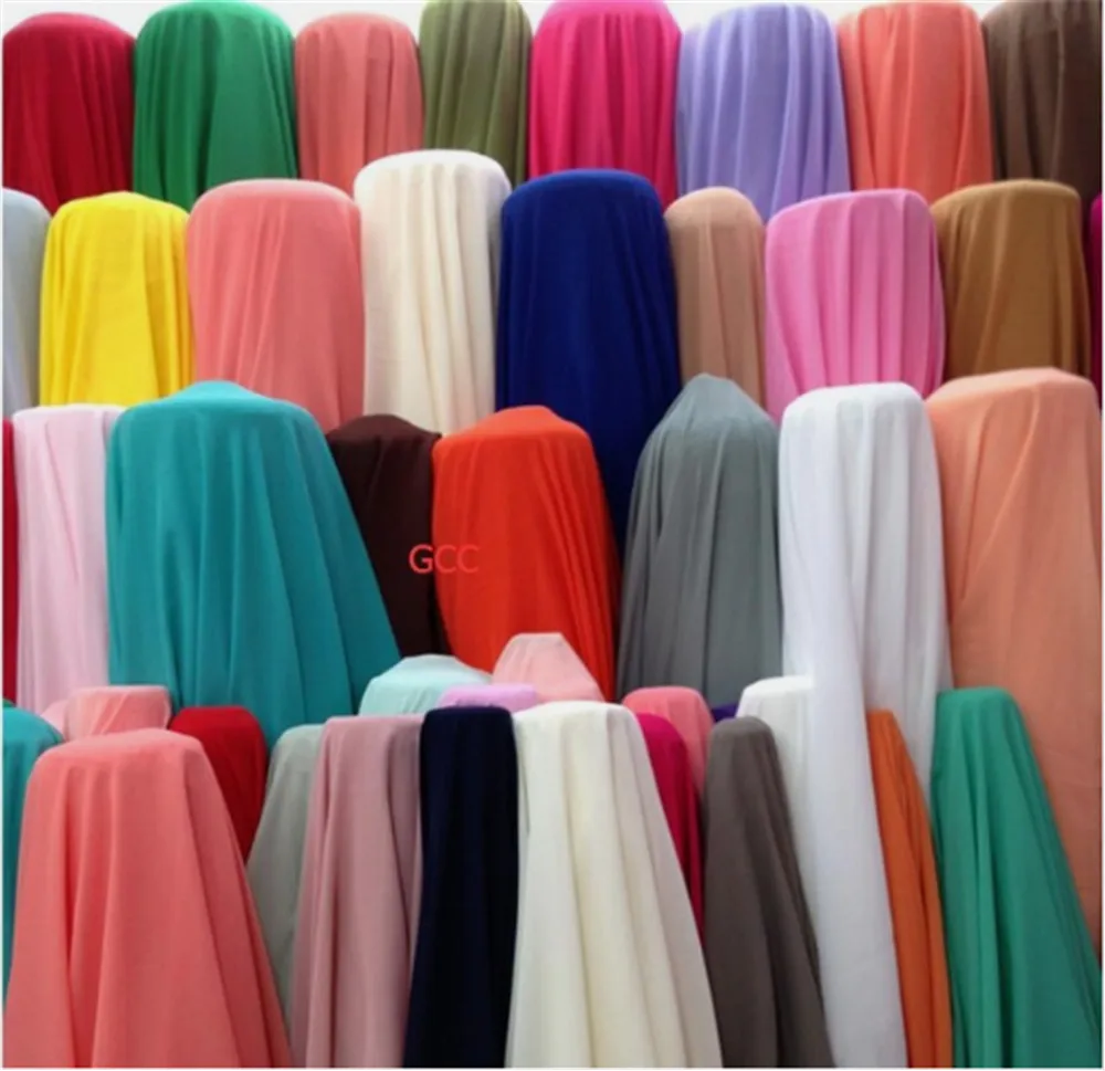 

150cm Width Chiffon fabric soft fabric for chiffon dress blouse skite wedding fabric DIY 1 meter/lot