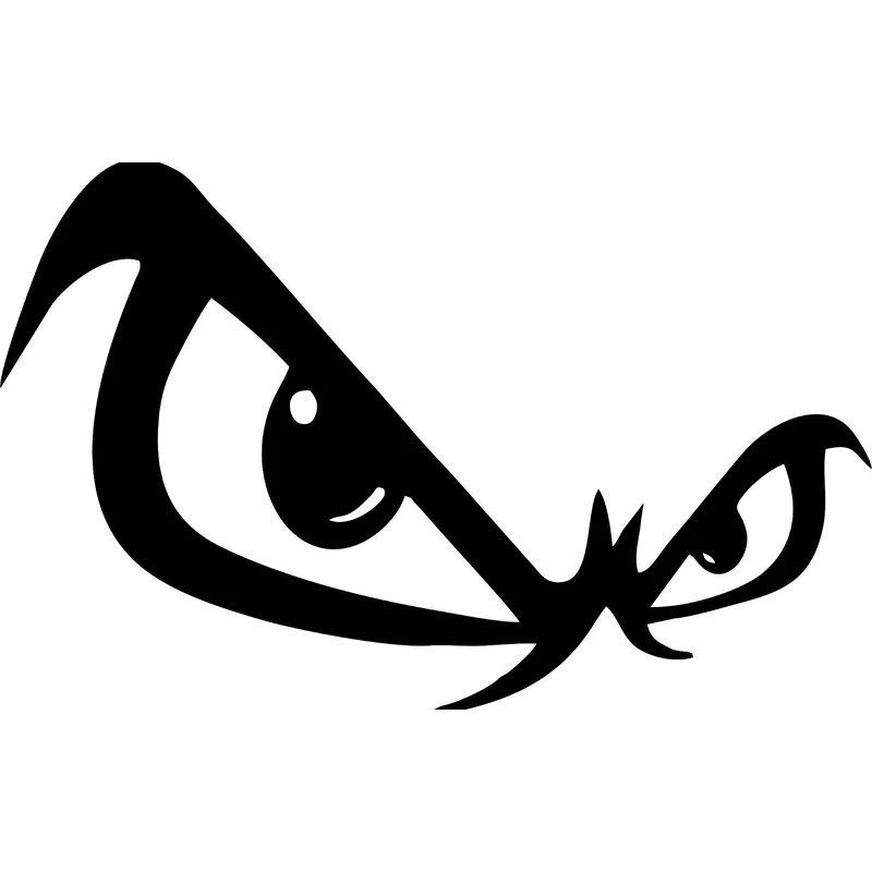 

18*11.3cm Eyes Decal Angry Auto Car Bumper Window Vinyl Sticker Laptop Tablet Waterproof Cool Graphics Vinyl Decals