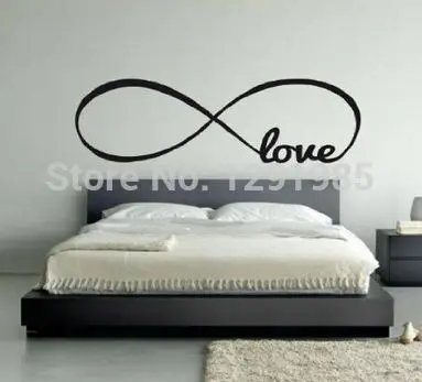 Персонализированные обои Infinity Symbol наклейка на стену любовь Декор для спальни