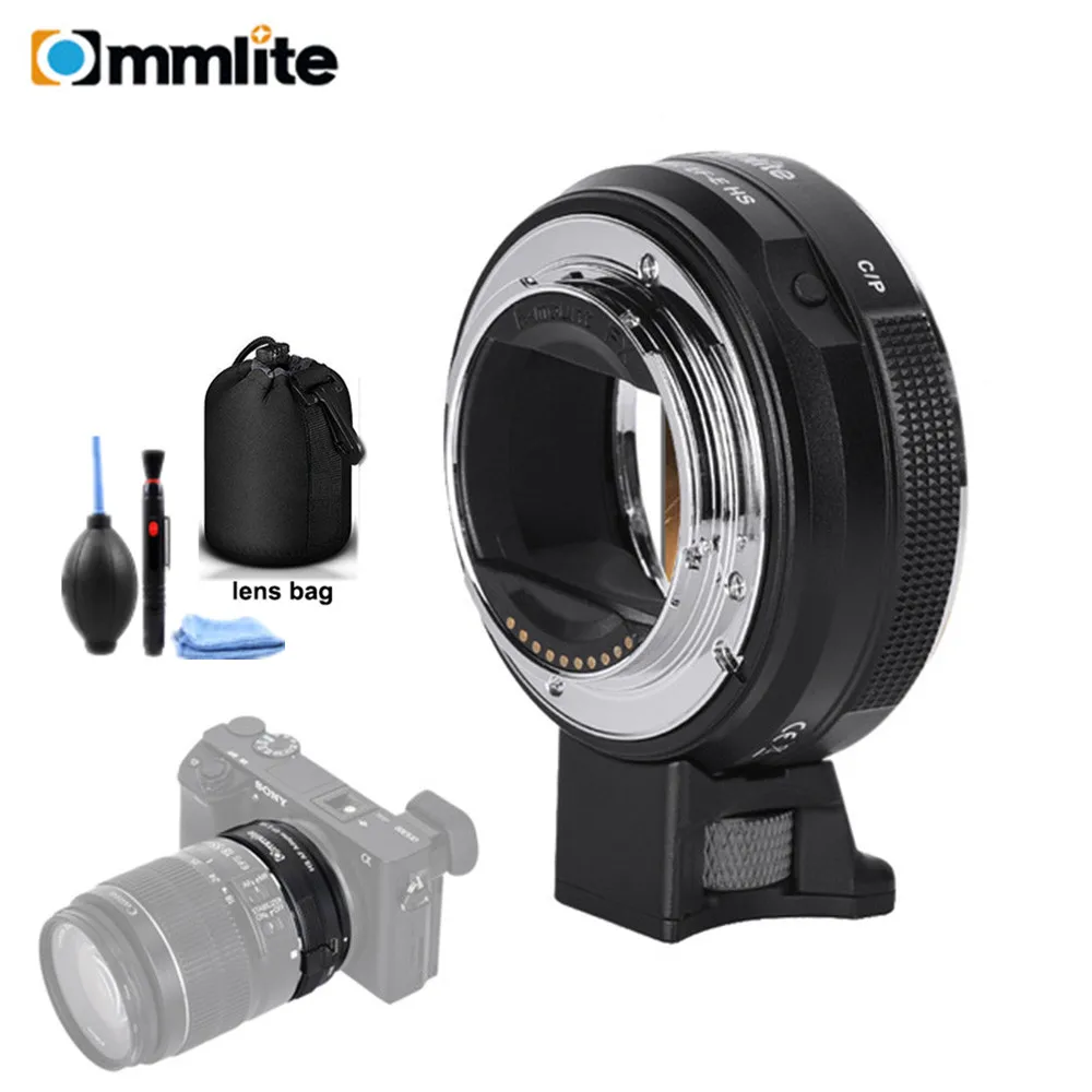 Commlite CM EF E HS более быстрый адаптер для объектива с автофокусом Canon EF/EF S камеры sony