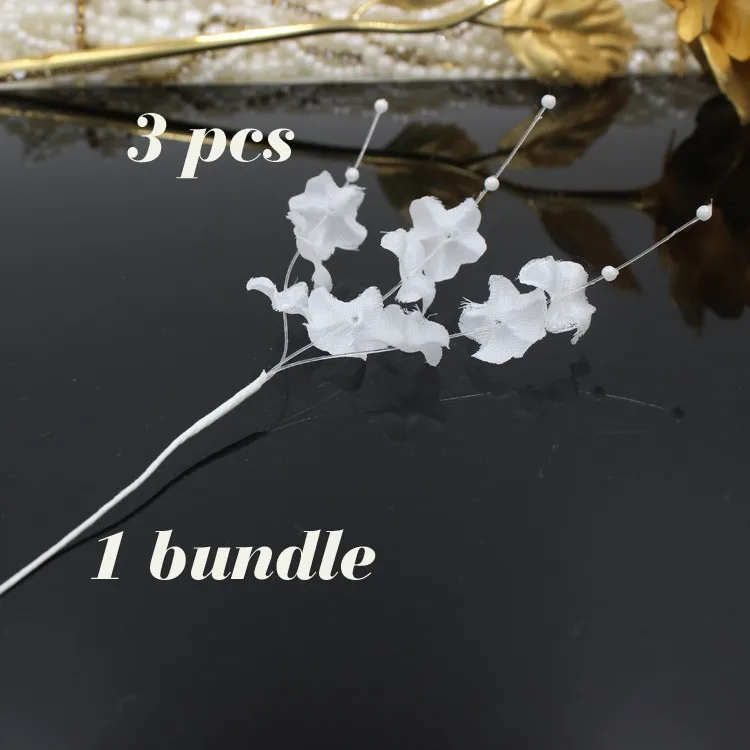 Бесплатная доставка букет белых цветов из тутовой ткани/свадебное украшение для