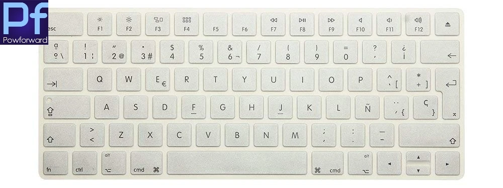 Испанский черный чехол для клавиатуры силиконовая кожа Apple Magic Keyboard (MLA22LL/A)