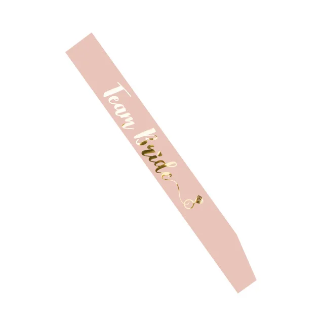 pink team bride Вечерние кушаки для девичника, для невесты, для свадебного торжества, для девичника, для свадебного торжества, для фотосессии, вечерние украшения, PT5 - Цвет: pink team bride
