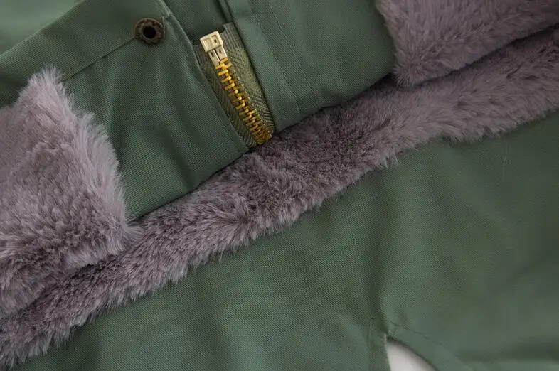 

Rlyaeiz Winter Jackets For Girls Boys 2018 New Casual Large Fur Collar Fleece Warm Children Coats Thicken Hooded Parka Overcoat
