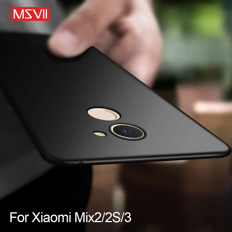 Msvii Классический чехол ультра тонкий для Xiaomi mi Mix 2 2S Роскошная Милая задняя крышка простой матовый Жесткий пластиковый Чехол для mi x3 mi x2S