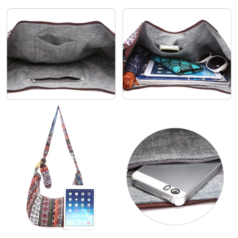 

New Women Vintage Ethnic Shoulder Bag Crossbody Boho Hippie Tote Messenger Bags