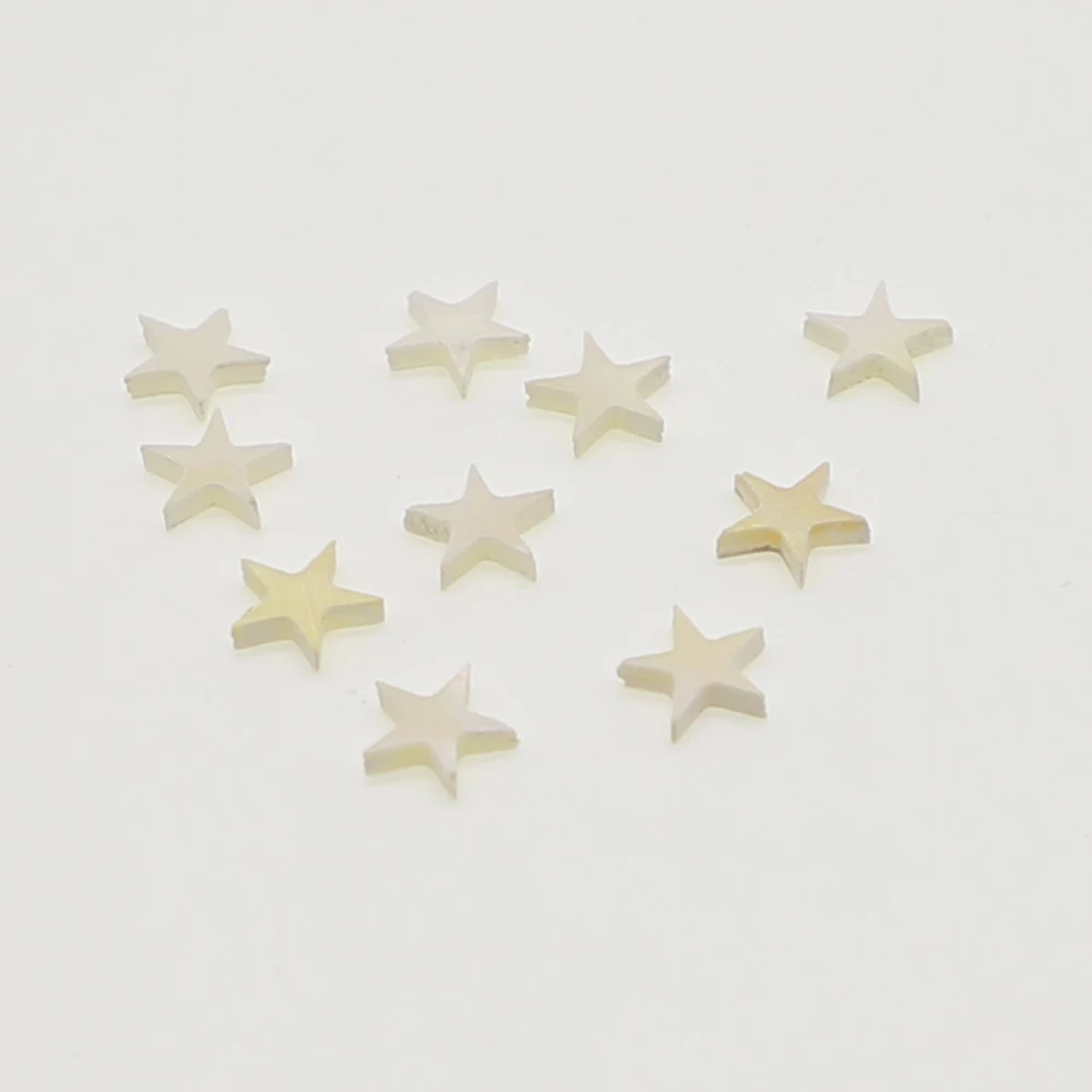 10Pcs/set Acoustic Guitars Fretboard Fingerboard Dots Inlay Markers White Pearl Shell Star Shape Guitar Accessories Parts | Спорт и