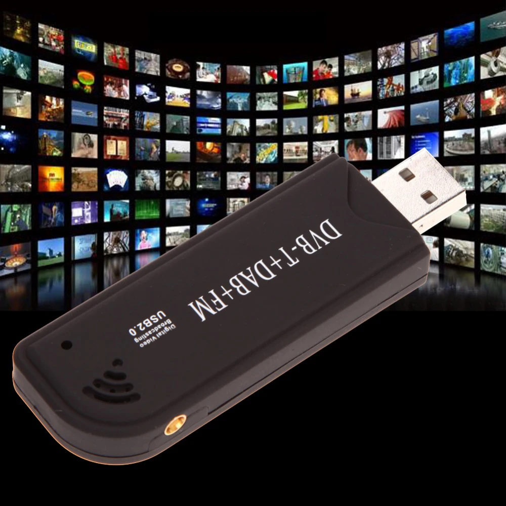 ALLOYSEED USB 2,0 ТВ-тюнер цифровой DVB-T SDR+ DAB+ FM HD ТВ-приемник SDR ТВ-палка RTL2832U+ FC0012 высокое качество