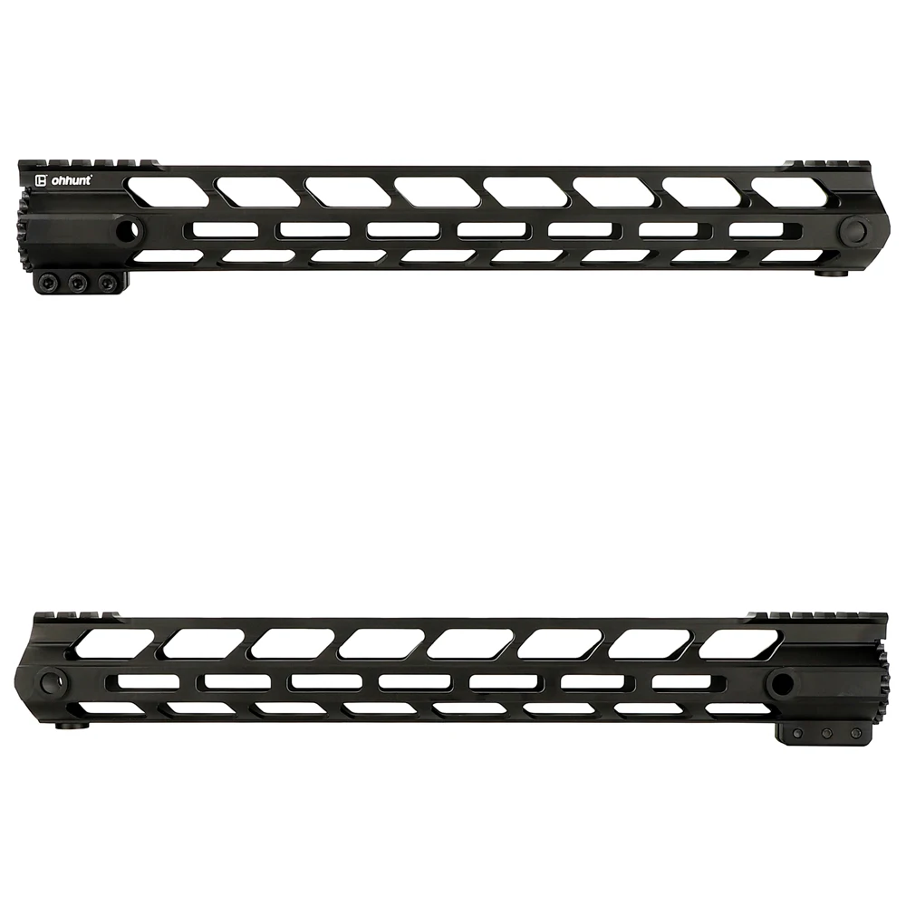 Ohhunt " 9" 1" 12" 13," 15" 1" AR15 бесплатно поплавок M-LOK Handguard Пикатинни ультра легкий тонкий стиль стальной баррель гайка
