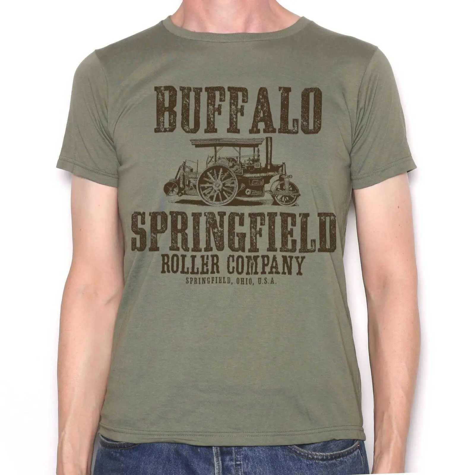 Buffalo Спрингфилд Футболка-роликовая компания 60-х Поп Футболка Neil Young CSNY Бесплатная