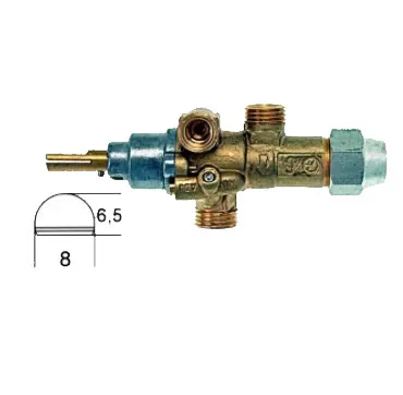 Газовый кран PEL 7988B-7 Gashahn 21/S с меховым задним газом  Бытовая