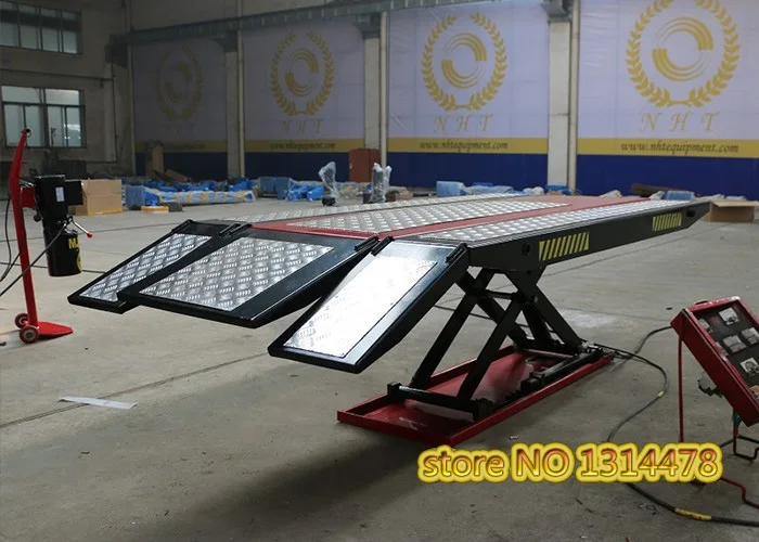 Гидравлический пневматический подъемник для мотоцикла 1 тонна расширенная