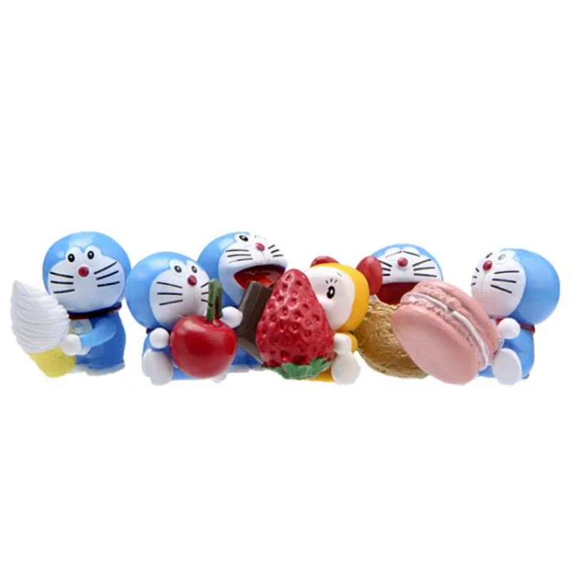 Мечта Doraemon 6 шт./компл. изысканной закуски время Макарон Клубника украшения