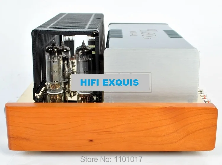 YAQIN MC-84L двухтактный ламповый усилитель HIFI EXQUIS класса А интегрированный 6p14 или EL84
