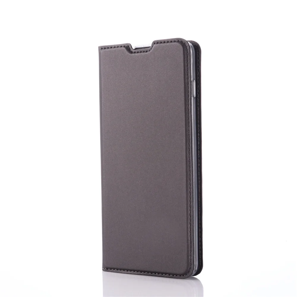 Dark gray Кожаный чехол-книжка чехол для samsung S10 Lite J3 J5 J7 книга Стиль для телефона с бумажником и подставкой для samsung A8 A6 A7 A9 J4 A70 A20 A40 A50 - Цвет: Dark gray