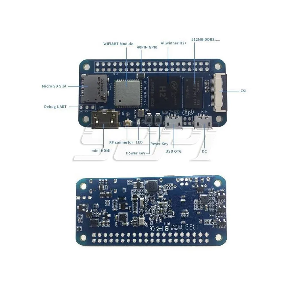 Банан Pi BPI-M2 Zero 4 ядра одноплатный компьютер Поддержка WI-FI и с Alliwnner H2 + чип на борту |