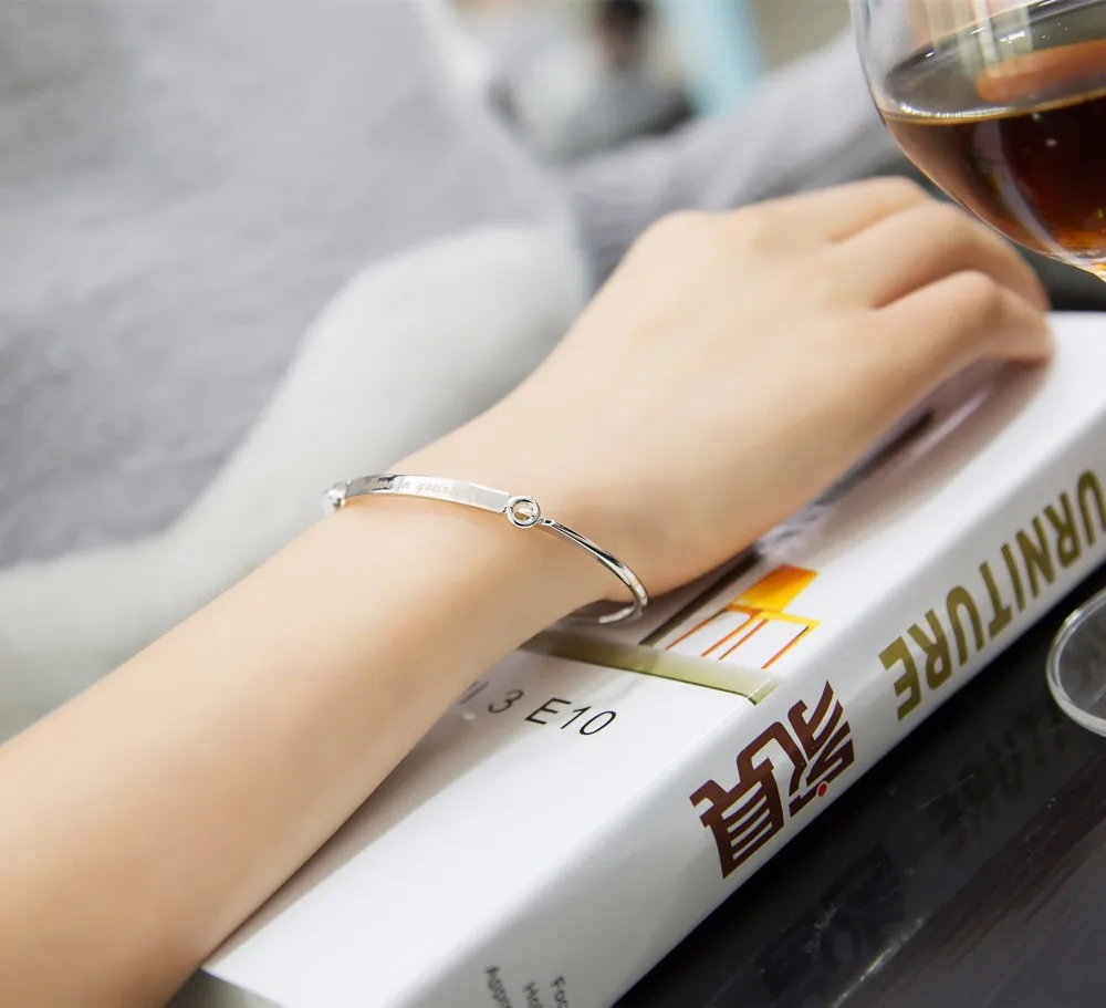 LKO женские розовые ювелирные изделия браслет дружбы Bijoux классический Верьте в себя браслет с буквами