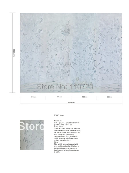 Домашний декор настенный материал ручная роспись шелковые обои картина с