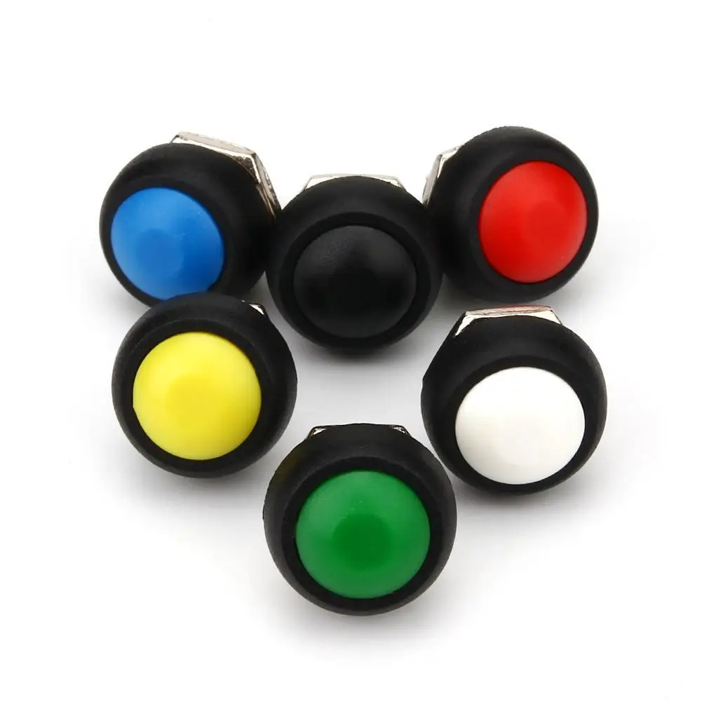 Round Small Button Switch Safety Waterproof Mini Door Bell Push Momentary Contact Long Cycles | Обустройство дома